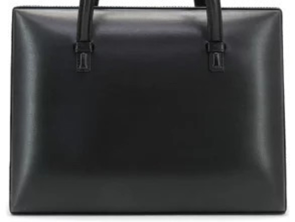Loewe Leather Postal Handbag Square Black